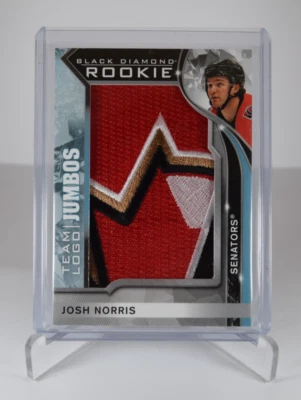 2020-21 Black Diamond Hockey Team Logo Jumbos Rookie Josh Norris  - Image 1 of 2