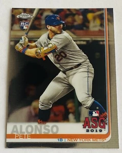 Tarjeta de novato 2019 Topps Chrome Update de béisbol Pete Alonso ASG RC #86 Mets de Nueva York - Imagen 1 de 2