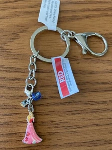Disney's Sleeping Beauty " Aurora " Deluxe Charms Portachiavi/Cerniera Pull Nuovo - Foto 1 di 3