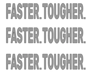 Faster. Tougher.   ARRMA   DIE-CUT   Decal   Sticker   ( 3 PCS )   RC    NEW - Picture 1 of 11