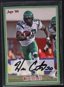 2008 Jogo CFL Signature Autograph #7•S Wes Cates AUTO Saskatchewan - 121 made! - Picture 1 of 2