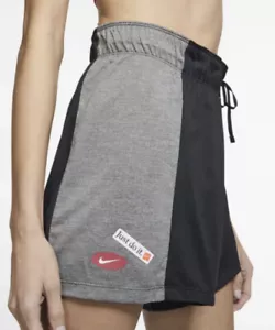 Nike Damen Icon Clash Trainingsshorts schwarz grau orange Dri Fit CJ3458-010 XS - Bild 1 von 7