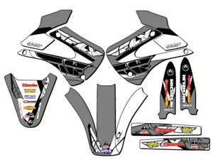 2001-2013 KX 100 13 FLY Grey Senge Graphics Kit Compatible with Kawasaki - Foto 1 di 10
