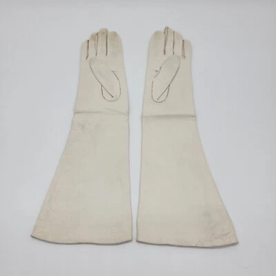 Guantes largos de ópera vintage 100 % seda B. ALTMAN & Co. hechos en Francia Foto 1 de 4