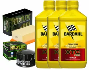 KIT TAGLIANDO BMW F 800 GS 07/12 BARDAHL XTC 15W50 FILTRO OLIO FILTRO ARIA - Imagen 1 de 3