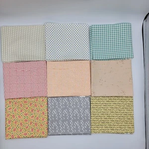 1930'S STYLE BLENDERS  COLLECTION 9 Fat Quarters VARIED MANUFACTURERS - Picture 1 of 2