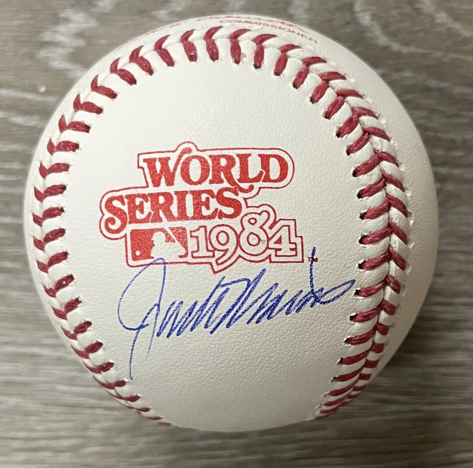 Jack Morris Detroit Tigers Autographed 1984 WS Logo MLB Baseball JSA Witnessed - Image 1 of 1