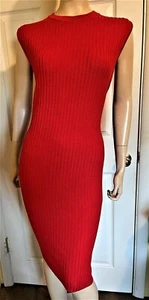 Top St John rotes Strickkleid Gr. 14 - Bild 1 von 5