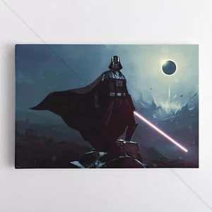 Darth Vader Poster Canvas Star Wars Jedi Anakin Skywalker #4 Movie Art Print - Picture 1 of 4