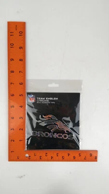 全新 NFL 汽车卡车 塑料 铬 3D 汽车徽章 贴花 丹佛野马 — 第 1/4 张图片