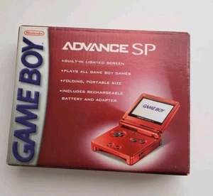 Nintendo Game Boy Advance SP - Flame Red Box Only - Picture 1 of 8