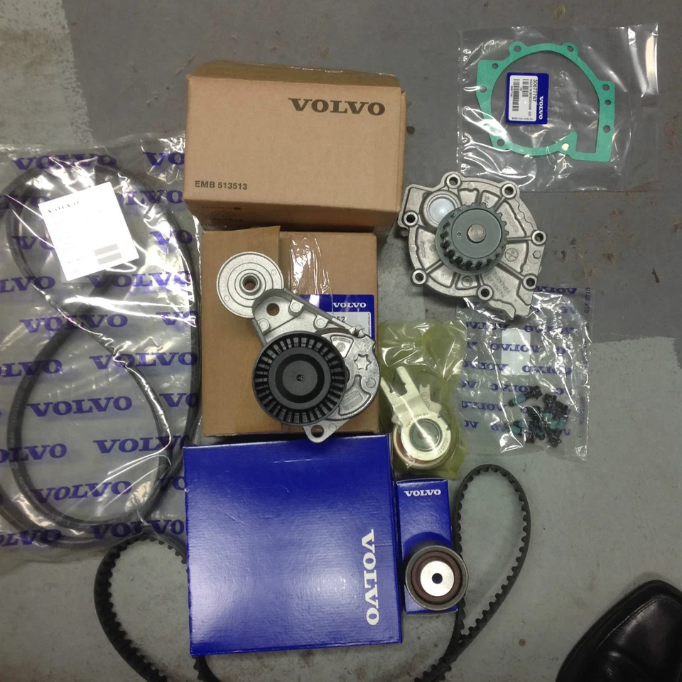 Genuine Volvo D5 Engine Belt Change Full Set Timing Belt Aux Belt Water Pump Aux - Image 1 of 1