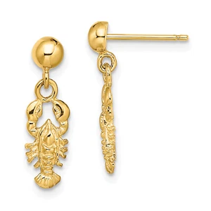 Avariah 10K Yellow Gold Lobster Post Dangle Earrings - 18.76mm - Bild 1 von 5