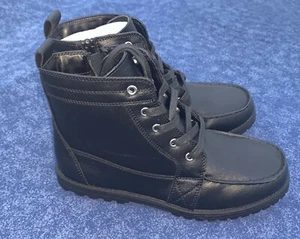 THE CHILDREN'S PLACE Combat Military LIKE DAD Boots Hiking Boys Size 5 ❤️sj8m5 - Picture 1 of 12