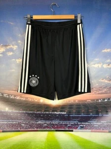 Germany Team Home football Shorts 2018 Black Adidas BQ8465 Young Size L - Picture 1 of 7