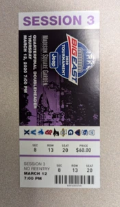 2020 Big East Tournament Ticket Stub - Cancelled Session Due to Pandemic - Picture 1 of 2