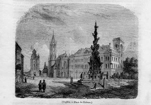 Stampa antica TEPLITZ Teplice Ceska rep. 1847 Old antique Print starožitný tisk - Picture 1 of 1