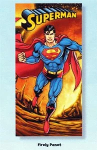 TOALLA DE PLAYA DE SUPERMAN FIERY PLANET DC Comics Liga de la Justicia Superhéroe 30 x 60 nueva - Imagen 1 de 1