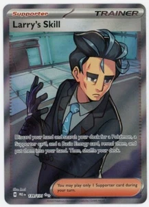 Tarjeta Pokémon Holo Entrenador Arte Completo Larry's Skill 139/131 Prismatic Evolutions - Imagen 1 de 2