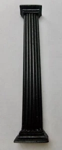 Dekorative schwarze Halbwand Säule Säule Puppenhaus Maßstab 1:12 - Bild 1 von 1