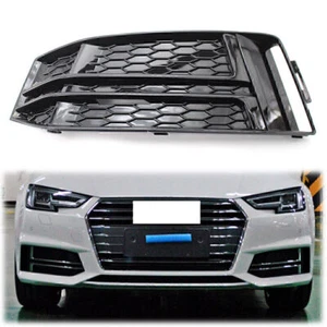 Fit for AUDI S4 A4 B9 2017-18 Front Bumper Lower Grille Grill Left black - Picture 1 of 5