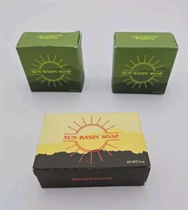 Sun Basin Soap 2 Sapling Shampoo Bars 1 Heartwood Body Bar New - Picture 1 of 7