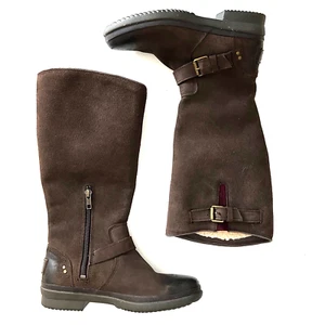 UGG Thomsen Tall Riding Boot 1005268 Stout Suede Waterproof Women Sz 5 M - Picture 1 of 9