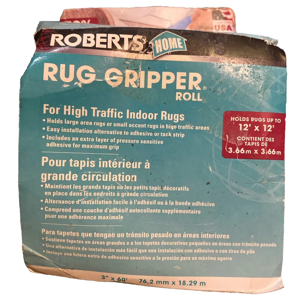 Roberts 3 In. X 60 Ft. Carpet Gripper Pressure Sensitive Mesh Tape
