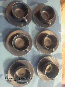 Mokka Tee Espresso Tassen + Teller mild seven je 6 St kobaltblau limitiert neuw. - Bild 1 von 3