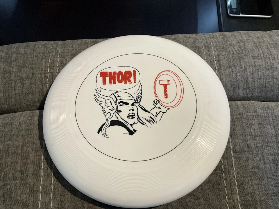 Disco volador vintage Thor Discraft Marvel raro difícil de encontrar Foto 1 de 4