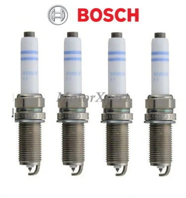 06K 905 601 B spark plug×4 OEM Bosch for VW Beetle Passat Jetta AUDI A3 A6 S3 TT - Image 1 of 4
