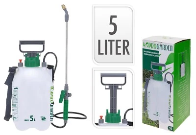 PROGARDEN 5 Liter Drucksprüher Sprühflasche Gartenspritze 5 L Unkrautvernichter 5L PRO-G.