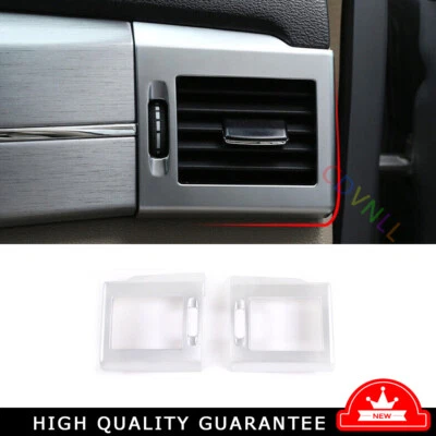 For Mercedes-Benz GLK 2009-2015 Matte Silver Console L&R Air Outlet Vent Trim 2* — 第 1/4 张图片
