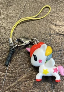 Tokidoki Frenzies Stellina Unicorno Llavero Correa Teléfono Dije LR1 ARCO IRIS BLANCO - Imagen 1 de 4