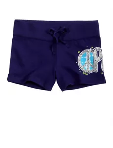 NWT Justice Girls Navy Peace Gem Bling Athletic Shorts 12 - Picture 1 of 1