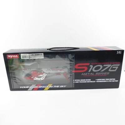 SYMA S107G Gyroscopes System 3CH Mini Helicopter Remote Control Metal Series NEW - Image 1 of 4