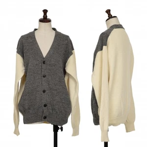 Y's Bi-color Wool Knit Cardigan Size M-L(K-134337) - Picture 1 of 12