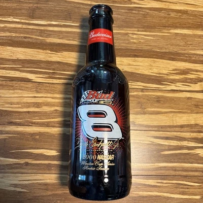 Botella Budweiser de vidrio de 15" Dale Earnhardt Jr. 2000 NASCAR Rookie Season Jumbo Foto 1 de 4