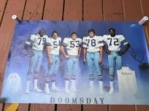 Vintage Nike DALLAS COWBOYS DOOMSDAY (1981) NFL Football  NIKE 22x36 POSTER - Picture 1 of 14