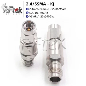 Precision 2.4mm Female To SSMA Male 40G Microwave Adapter MMwave Test Connector - Picture 1 of 7