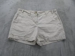 Ann Taylor Loft Shorts Damen 10 beige Freizeit Chino Taschen 100 % Baumwolle Sommer - Bild 1 von 12