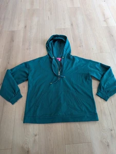 Lilly Pulitzer Suri Hoodie Women's Half Zip Green Large - Picture 1 of 8