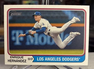Enrique Hernandez 2023 Topps Heritage High Number HN SP ⭐️ MINT Centered GEM? - Picture 1 of 3