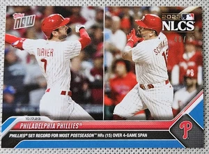 2023 Topps Now Foil Parallel 48/49 Trea Turner & Kyle Schwarber Phillies #1013 - Bild 1 von 3
