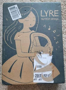 Lyre Harp, 16 String Mahogany Acoustic Harp with Extra Strings,Picks,Case O.B. - Picture 1 of 9