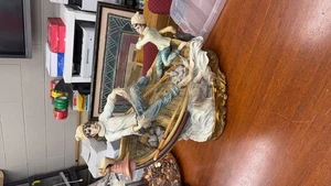 Vintage Nautical Figurine with Fishermen - Picture 1 of 5