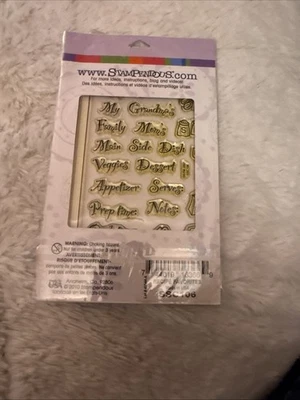 食谱收藏夹透明丙烯酸邮票套装 Stampendous SSC106 全新! — 第 1/2 张图片