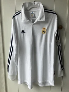 Real Madrid Heimtrikot 2001, weiß langarm Größe Herren XL *Geremi Njitap* - Bild 1 von 7
