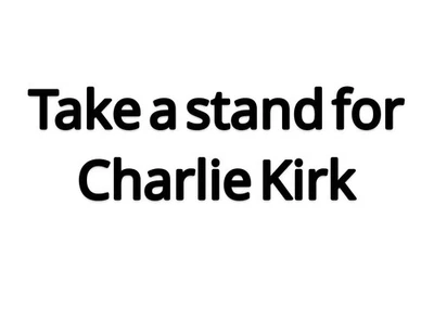 Calcomanía adhesiva de vinilo troquelada Freedom Charlie Kirk Stand - ¡ENVÍO GRATUITO!! Foto 1 de 2