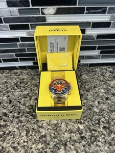 Invicta DC Comics Superman 47mm Crystal Gold Tone Stainless Steel Watch 41264 - Picture 1 of 13